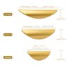 Primst Modern Light Brushed Cabinet Pulls, Furniture Hardware Collection, Cabinet Handles, Drawer Pulls, Door Pulls, Kitchen Cupboard Handle, Pack of 4 (Gold,M-4PCS)