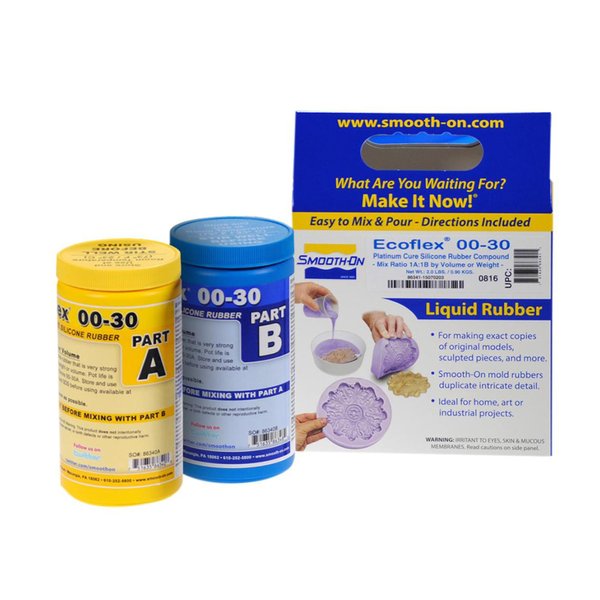 Ecoflex™ 00-30 Super-Soft, Platinum Cure Silicone Rubber, Pint Unit