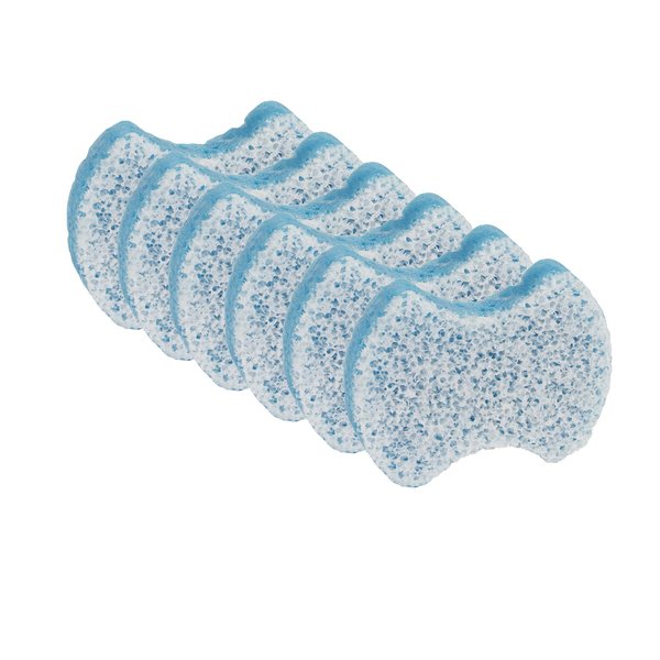 Spongables Pedi Scrub Foot Exfoliating 5+ Wash Travel Sponge, Clean & Fresh, 6 Count