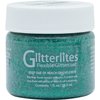 Angelus Flexible Glittercoat Glitter Paint, Emerald