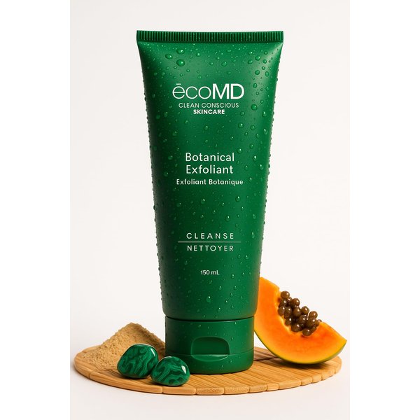 EcoMD Botanical Exfoliant, Gentle Weekly Facial Treatment, Sulfate-Free Formula, 150mL
