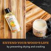 CLARK'S Bamboo Cutting Board Care Kit, Includes Mineral Oil (12oz) and Carnauba Beeswax (6oz) Enriched with Orange & Lemon Extract, Bamboo Cutting Board Oil Food Grade, Cutting Board Wax Bamboo
