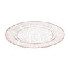 Lillian Collection Glitter Rose Gold Premium Round Appetizer Plates - 7.5" (Pack of 10) - Perfect for Weddings, Parties & Events