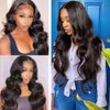 Body Wave Bundles Human Hair 24 26 28 Inch 8A Grade Brazilian Unprocessed Virgin Hair 3 Bundles Body Wave Bundles Remy Human Hair Extensions Natural Black Color