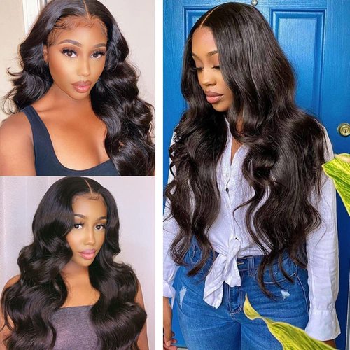 Body Wave Bundles Human Hair 24 26 28 Inch 8A Grade Brazilian Unprocessed Virgin Hair 3 Bundles Body Wave Bundles Remy Human Hair Extensions Natural Black Color