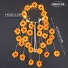 GORTIN Light up Sunflower Rave Headband LED Hippie Flower Headband Bohemian Beach Hair Band Party Costume Headdress for Women and Girls