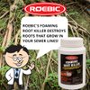 Roebic FRK-1LB Foaming Root Killer: Clear Pipes, Stop New Growth, Safe for All Plumbing - 1lb, White, Granules