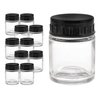 Master Airbrush (Pack of 10 TB-001 Empty 3/4 Ounce (22cc) Glass Jar Bottles with Plastic Lids - Replacement Jars, Paint Storage Bottles - Jars Screw Into Siphon Feed Airbrush Lid Adaptor Assemblies