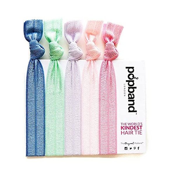 Popband Milkshake Elastic Hair Tie Bands 5 Pack