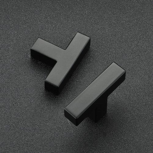 Ravinte 18 Pack 2 inch Length Square Cabinet Pulls Matte Black Stainless Steel Kitchen Drawer Pulls Cupboard Handles Cabinet Handles