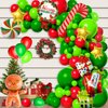 Ynybusi 152 Pcs Christmas Party Decorations Balloon Garland Arch Kit, Indoor Outdoor Decor for Christmas Birthday Party Decorations,Party Supplies|Party Banner|Party Kit (Christmas)