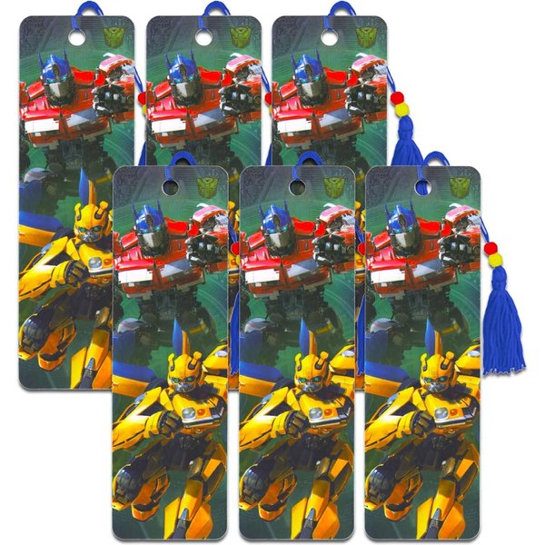 Transformers Party Supplies Set - Transformers Merchandise Bundle with 6 Transformers Bookmarks for Kids, Boys, Teens | Transformers Party Favors