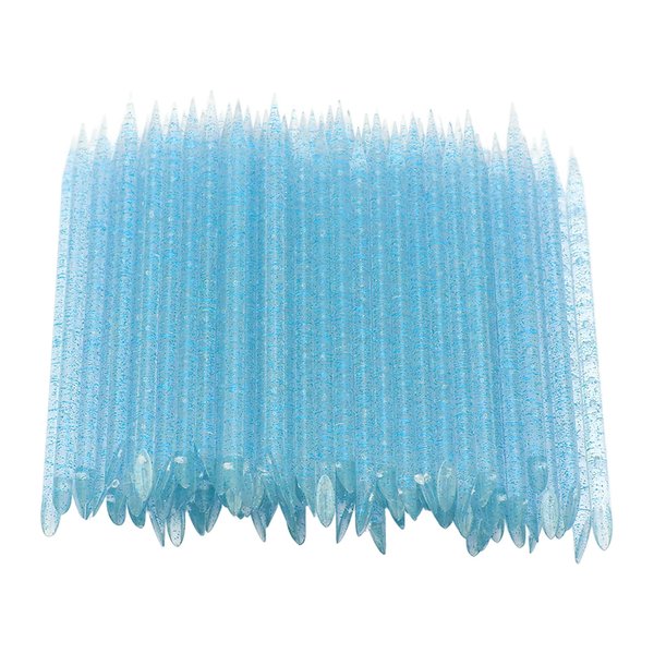 100 pieces disposable cuticle pusher, cuticle pusher remover cleaner for fingernail, cuticle cleaning and nail care for beginners and professional nail technicians(blue)