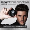 Avenue Man - Hair Clay for Men - Matte Finish Sculpting Clay - Strong Hold, Maximum Definition and Textured Control - For All Hair Types - Infused with Beeswax, Kaolin Clay and Argan Oil - 3.0oz/90g