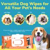 PET N PET 100% Plant Based Dog Wipes for Paws and Butt, 100 Counts Dog Pet Wipes, 8" x 8" Hypoallergenic Unscented Dog Wipes, Cleaning Deodorizing Cat Wipes, Puppy Wipes, Dog Paw Wipes, Dog Face Wipes