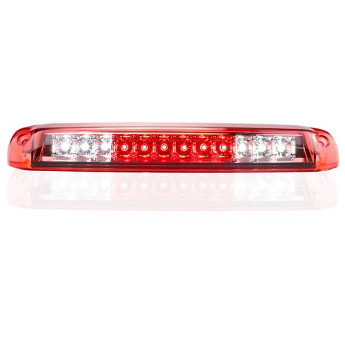 Tresound 3rd Brake Light for 1999-2007 Chevrolet Silverado/GMC Sierra 1500 2500HD 3500 Third Cargo Lamp High Mount Stop Light (Red Lens)