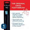 TELLO 4920 Adult Soft Swiss Toothbrush for Gentle Cleaning with Ergonomic Handle, 1 Count