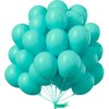 PartyWoo Teal Balloons, 100 pcs 10 Inch Teal Blue Balloons, Turquoise Balloons for Balloon Garland or Balloon Arch as Birthday Party Decorations, Wedding Decorations, Baby Shower Decorations, Teal-Y69