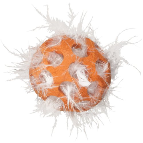 JW Pet Company Cataction Feather Ball, Cat Toy