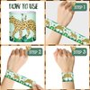 48 PCS Jungle Cheetah Slap Bracelets Cheetah Party Favors Cartoon Jungle Animals Party Wristbands for Kids Boys Girls Safari Leopard Party Supplies Birthday Party Baby Shower Carnival Prizes Gifts