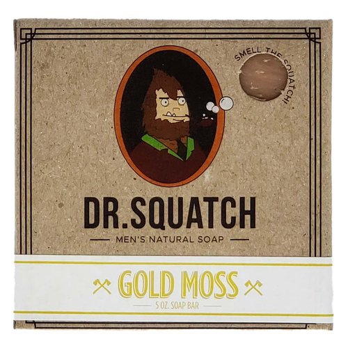 Dr. Squatch All Natural Bar Soap for Men with Zero Grit, Gold Moss