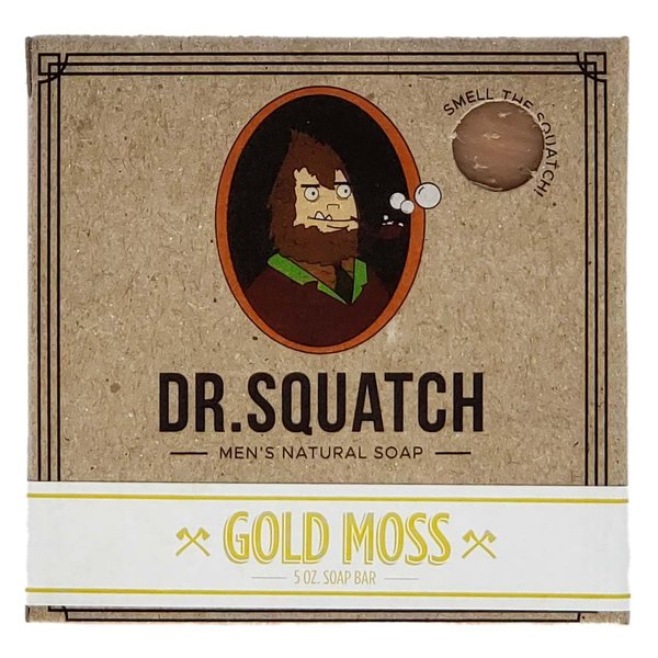 Dr. Squatch All Natural Bar Soap for Men with Zero Grit, Gold Moss