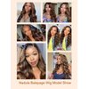 Nadula Bye Bye Knots Glueless Pre Everything Wig Balayage Brown Body Wave 7x5 Pre Cut HD Lace Front Wigs Human Hair Pre Plucked Bleached Knots Ready to Go Highlight Ombre Wig 150% Density 18inch