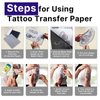Tattoo Practice Skins with Transfer Paper - Usiriy 30pcs Tattoo Skins Practice Kit Include 10pcs Blank Tattoo Fake Skin and 20pcs Tattoo Stencil Paper Tattoo Starter Practice Kit Tattoo Supplies
