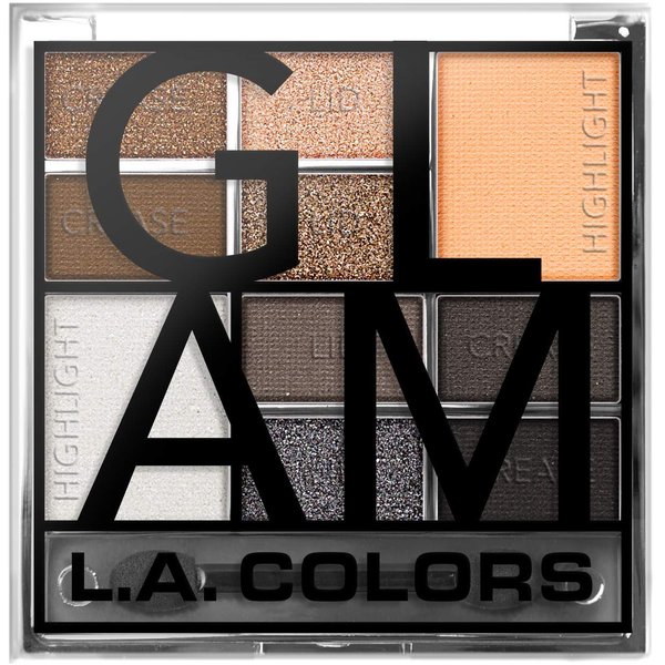 L.A. COLORS Color Block Eyeshadow Palette, Glam