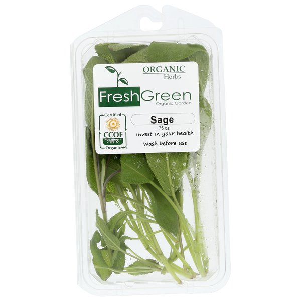 FRESH GREEN ORGANICS Organic Sage Herbs, 0.75 OZ