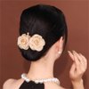 Ins Style Elegant Lazy Hair Curler, Crystal Hair Bun Maker, French Twist Hairstyle Bun Hair Accessories (Rose)