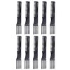 HEALLILY 10Pcs Carbon Lift Teasing Combs Plastic Salon Teasing Back Combs Black Hair Pick Comb Anti Static Portable Comb for Women Most Hair Types 1