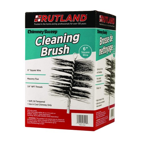 Rutland Products 16506 6-Inch Square Chimney Cleaning Brush
