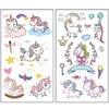 Temporary Tattoos for Girls - Unicorn Magical Bliss Whimsical Designs, Safe and Easy to Apply, Perfect for Parties Favors, Gifts, and Imaginative Play - Set of 200