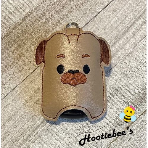 Pug Dog Sanitizer Holder And/Or Lip Balm Holder