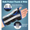 Wrist Brace with Thumb Spica Splint - Adjustable Thumb Wrist Support for Arthritis, Sprains, Tendonitis, Ligament Injury, Carpal Tunnel, De Quervain's Tenosynovitis and Protection fit Women & Men (Left Hand)