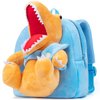 HONGTEYA Dinosaur Backpack for Kids Toddler Backpack for Boys with Stuffed Animal Dinosaur Toy Soft Plush Mini Backpack Gift Birthday Christmas for Baby Age 1 2 3 4 5