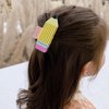 Back To School Hair Claw Clips for Women Girls Teacher Appreciation Hair Clips Yellow Pencil Claw Clips for Thick Thin Hair Strong Hold Claw Clips Fun Hair Accessories 1 PCS