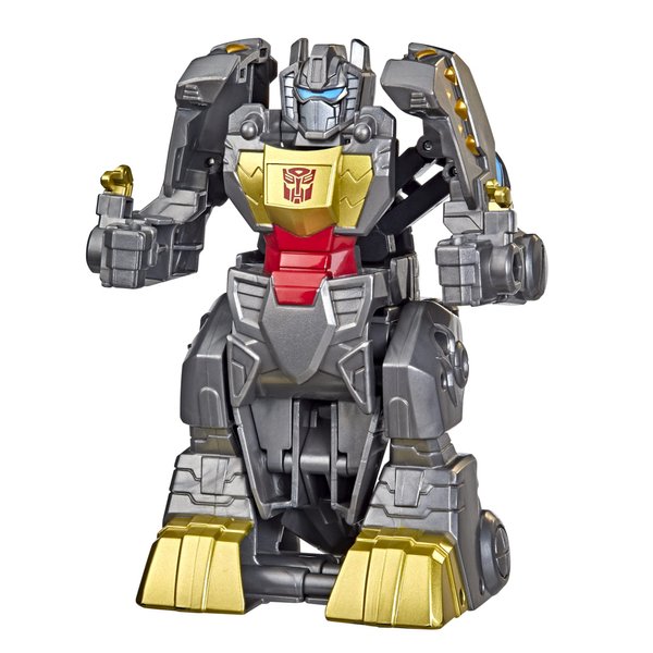 Transformers Classic Heroes Team Grimlock Converting Toy, 4.5-Inch Action Figure, Christmas Stocking Stuffers for Kids, Preschool Toys, Ages 3+