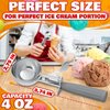 4 oz Ice Cream Scoop with Trigger - Trigger Release Ice Cream Scoop #8, for Baking, Cookies and Desserts, Easy to Use and Clean, 8.74 x 2.75 Convenient Size, Dishwasher-Safe, Ergonomic Handle Design