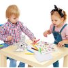 SpongeBob SquarePants Coloring and Activity Tin Box for Kids, with Crayons, Stickers, Sketch Pad, Mess Free Crafts Color Kit for Toddlers, Boys, and Girls Bookmark Included
