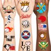 96 PCS Baseball IndividallyTemporary Tattoos, Baseball Tattoos Stickers, Baseball Party Favors, Baseball Party Decorations, Baseball Birthday Decorations, Baseball Gifts Rewards Activity