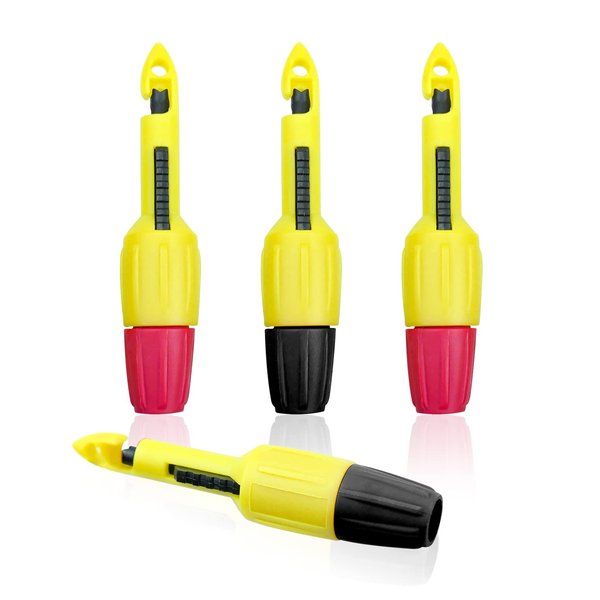 4 PCS Wire Piercing Probe Set, Insulation Wire Piercing Clips, Wire Piercing Tool for Multimeter Voltage Voltmeter Thermometer Testing (3.78 x 0.77 Inch)