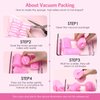 48 Pieces Foam Sponge Hair Rollers, Soft Sleeping Hair Curler Flexible Hair Styling Sponge Curler, and Stainless Steel Rat Tail Comb for Hair Styling (1.57 inch/ 4.0 cm, Pink and Dark Pink)
