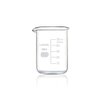 Labvida Upgrated 3 Size Low Form Beaker Set, 50ml 100ml 250ml, 3.3 Boro Glass Beakers with Printed Graduation, LVA017