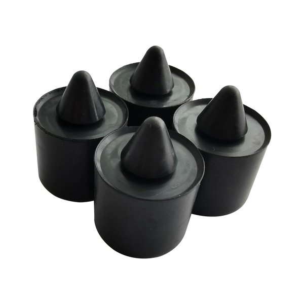 4PCS Premium Exterior Rubber Bumpers fits 16.5MM Stop Cushion Repair Compatible with Ford Ranger F150 W705903S300 W705903-02SAR1201ABK