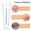 MENOLY Pimple Popper Tool Kit, 10 Pcs Blackhead Remover Zit Popper for Blemish, Pimple Comedone Extractor Acne Tool for Nose Face with a Leather Bag