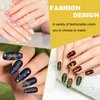 Whaline 6Pcs Sun Moon Star Nail Plates Stamping Set Groovy Stamp Templates Nail Art Plates for DIY Print Manicure Salon Design Gift Supplies