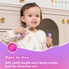 Papablic Toddler Sonic Electric Toothbrush Kids for Ages 1-3 Years, Baby Electric Toothbrush with Cute Unicorn Cover and Smart LED Timer, 4 Brush Heads (Arya)