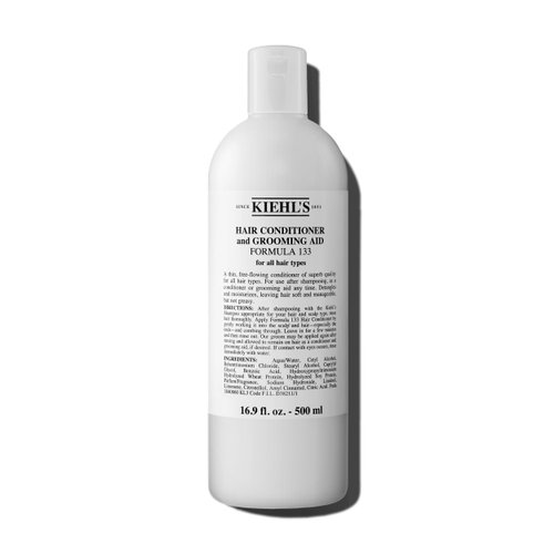 Kiehl's Hair Conditioner and Grooming Aid Formula 133, Moisturizing Leave-in Conditioner, Softens and Detangles Hair, Use on Wet or Dry Hair, for All Hair Types - 16.9 fl oz